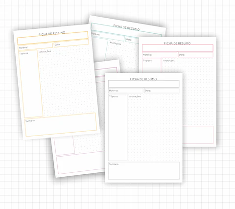 Arquivo Fichas de Estudo e Resumo em Pdf