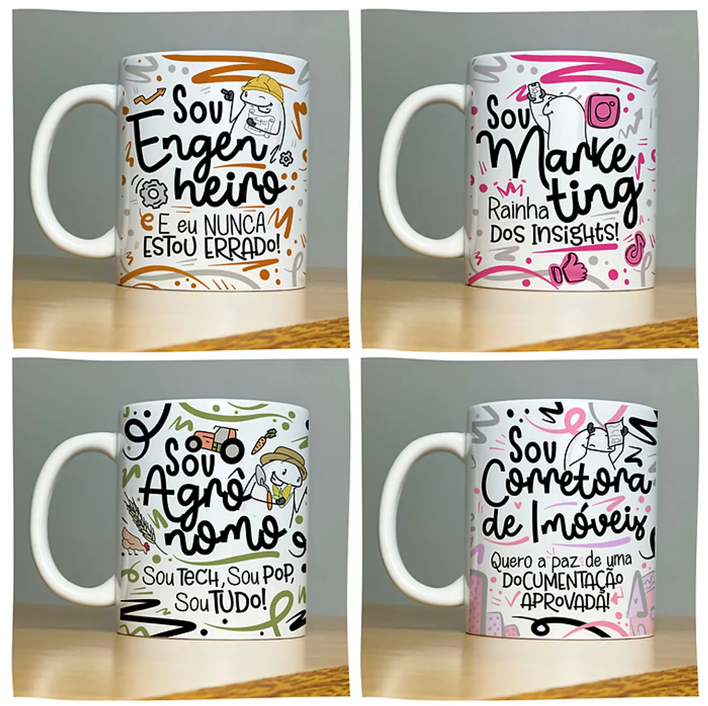 78 Artes Caneca Profissões Vol.2 Arquivo em Jpg 7