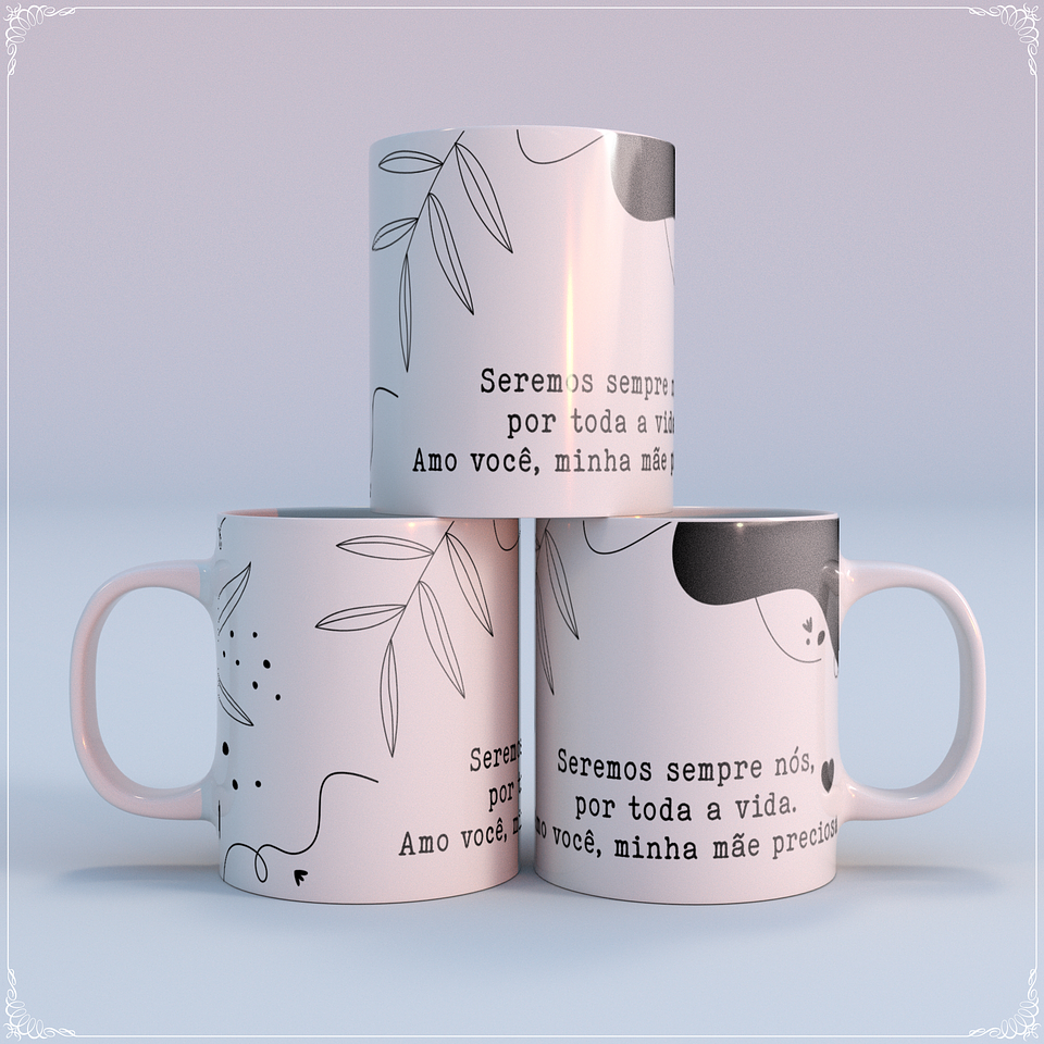 10 Artes Caneca Dia das Mães Minimalista em Corel Draw   1