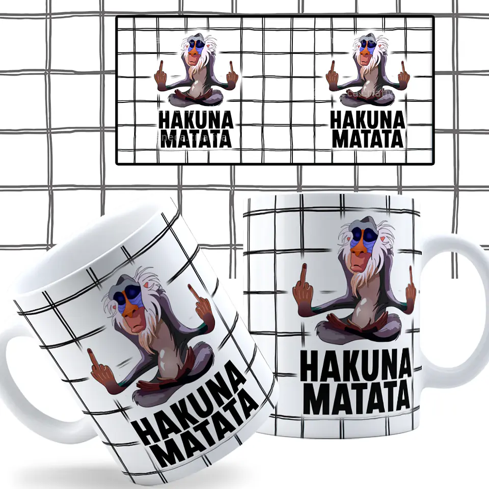 6 Artes Caneca Rei Leão Timão e Pumba Arquivos Png 4