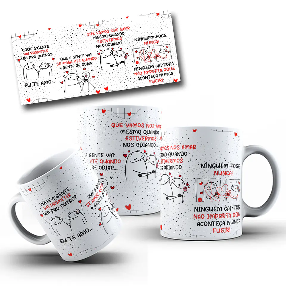 Artes para Caneca Flork Frases A Gente Vai Prometer Um Para o Outro Arquivos em Corel Draw 1