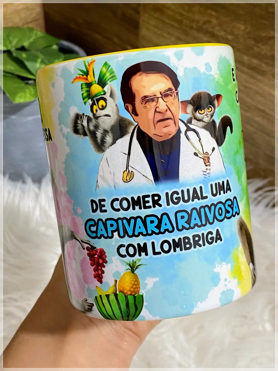 Arte Caneca Senhor Afasta de Mim essa vontade Rei Julien Arquivo Png 3