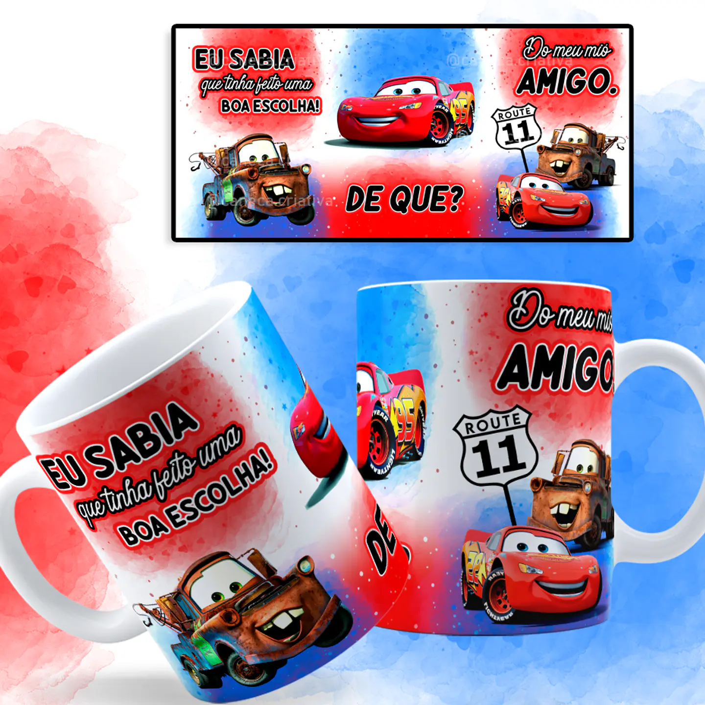 Arte Caneca Eu Sabia que tinha feito uma Boa Escola - Meu Mio Amigo Arquivo Png 2