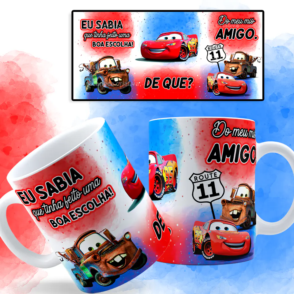 Arte Caneca Eu Sabia que tinha feito uma Boa Escola - Meu Mio Amigo Arquivo Png 2
