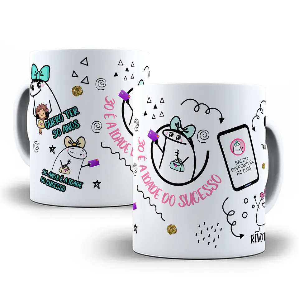 11 Artes Caneca Temas Aleatórios em Corel Draw 8