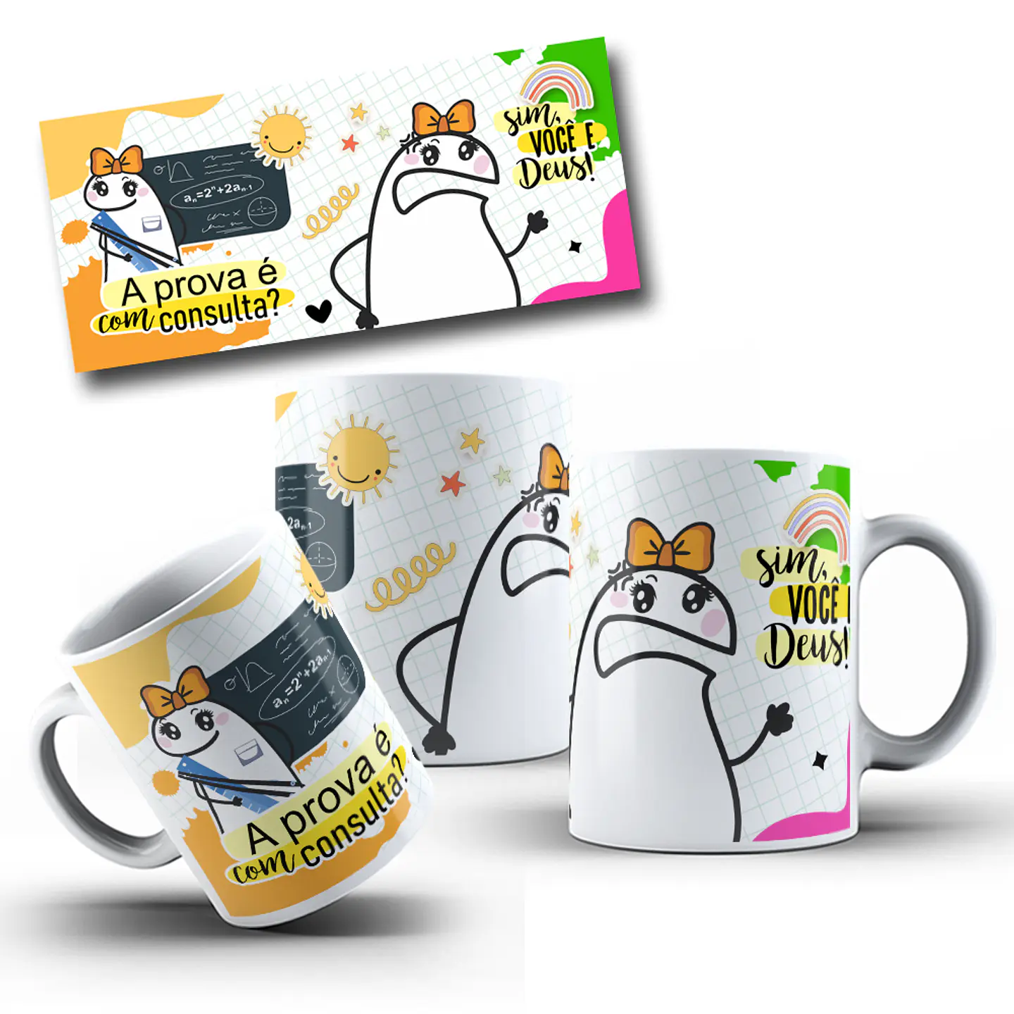 5 Artes Caneca Flork Dia dos Professores em CorelDraw  3