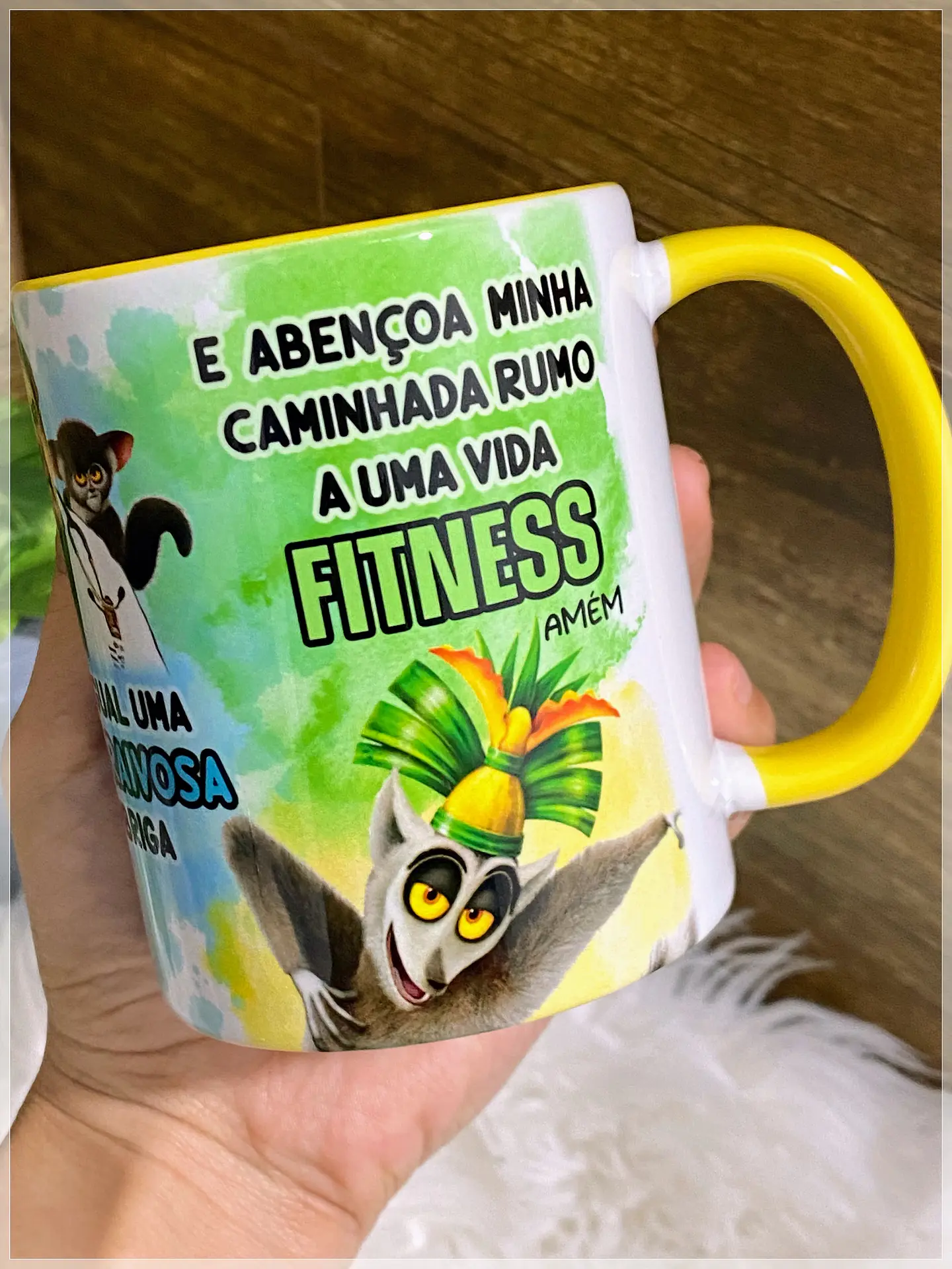 Arte Caneca Senhor Afasta de Mim essa vontade Rei Julien Arquivo Png 4