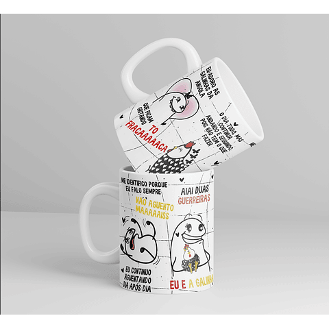 Arte Caneca Eu adoro as galinhas da Angola que ficam gritando to fracaaaa Arquivo Corel Draw