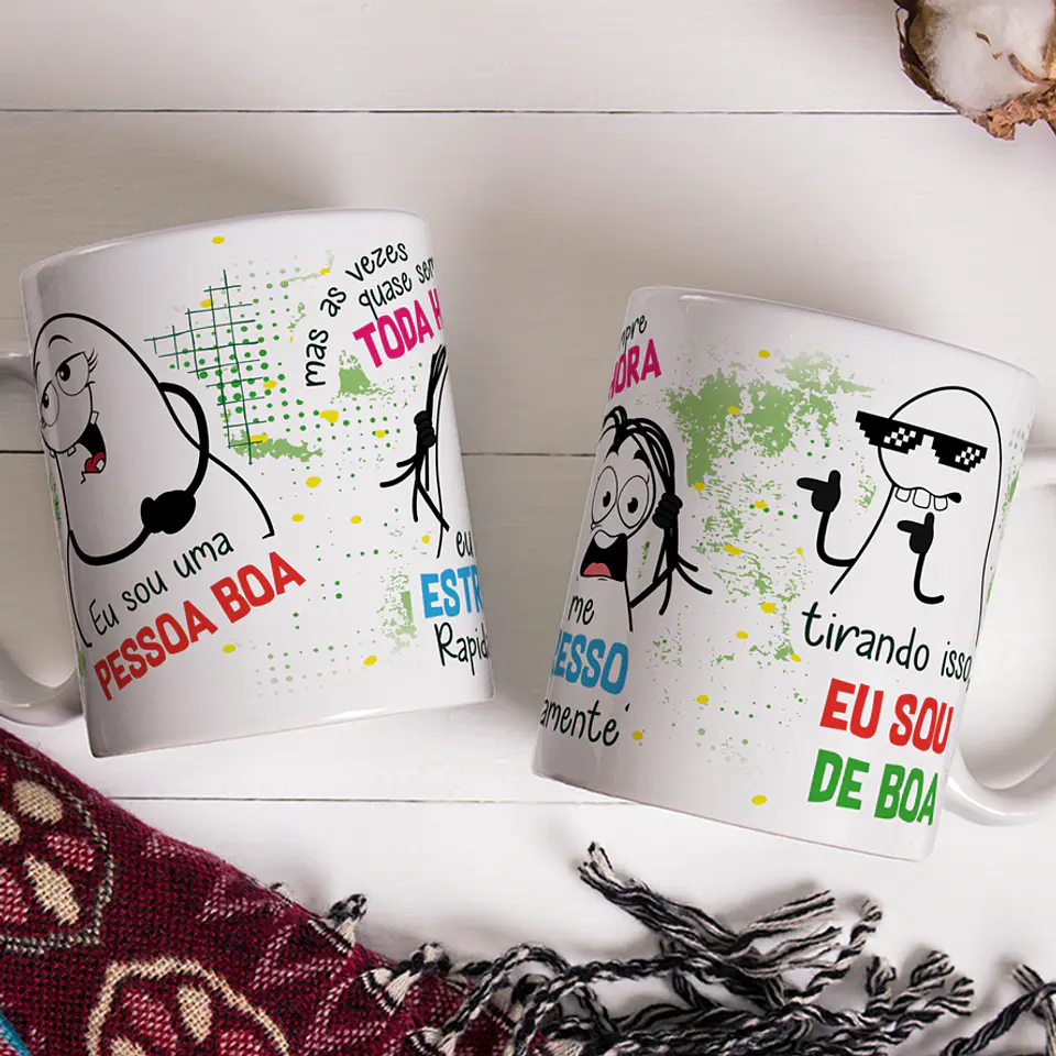 Arte Caneca Eu Sou uma Pessoa Boa Mas as vezes quase sempre toda hora eu me estresso rapidamente 1