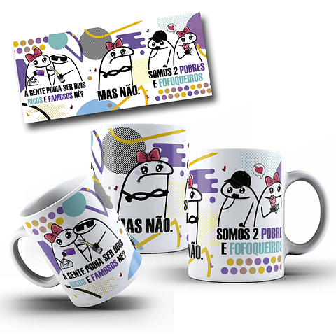 5 Artes Caneca Flork Frases Engraçadas em Jpg 