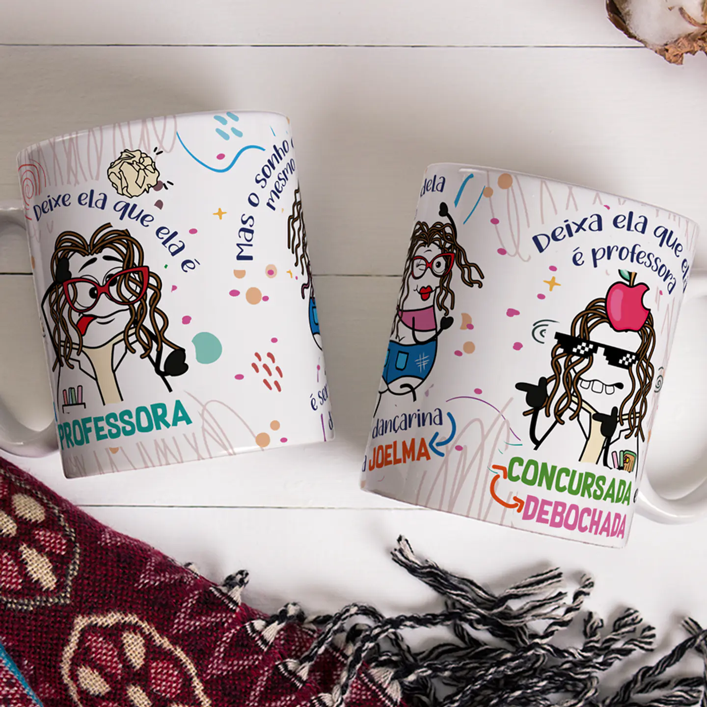 Arte Caneca Deixe ela que ela é professora mas o sonho dela mesmo é ser dançarina da Joelma 2