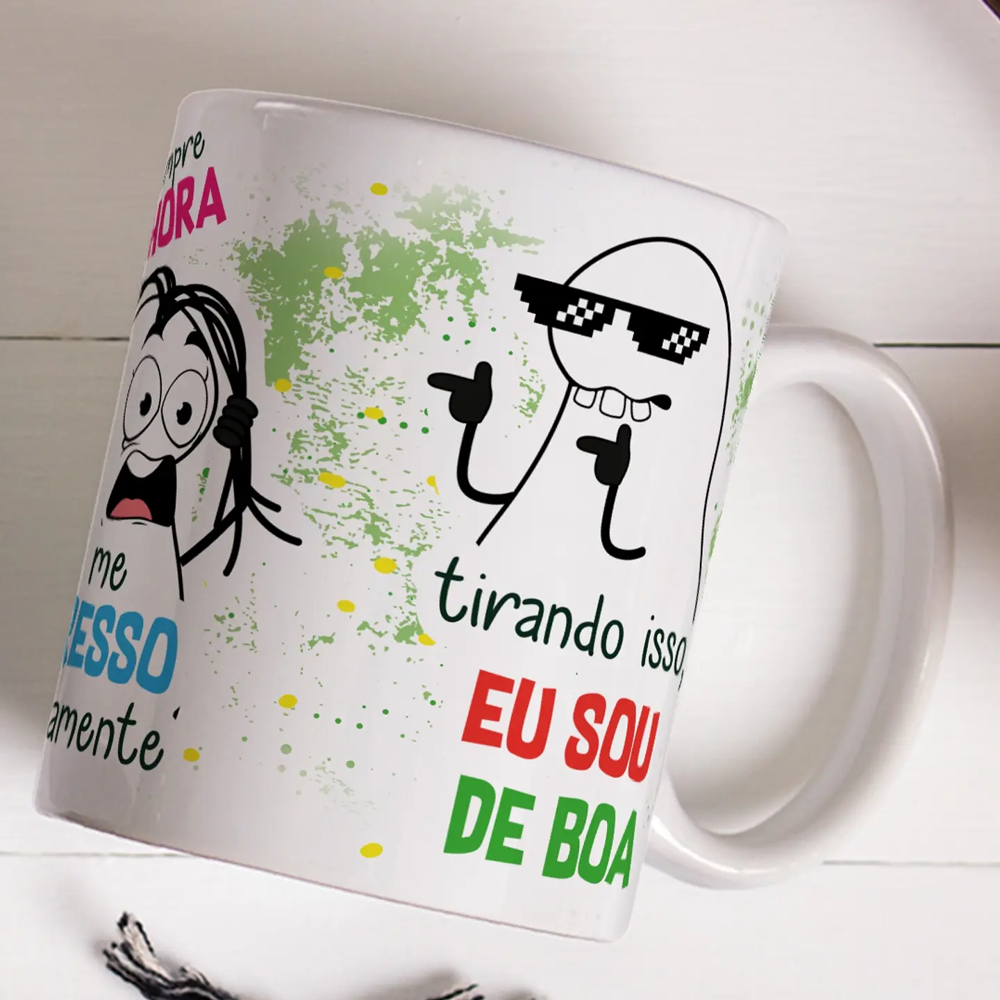 Arte Caneca Eu Sou uma Pessoa Boa Mas as vezes quase sempre toda hora eu me estresso rapidamente 3
