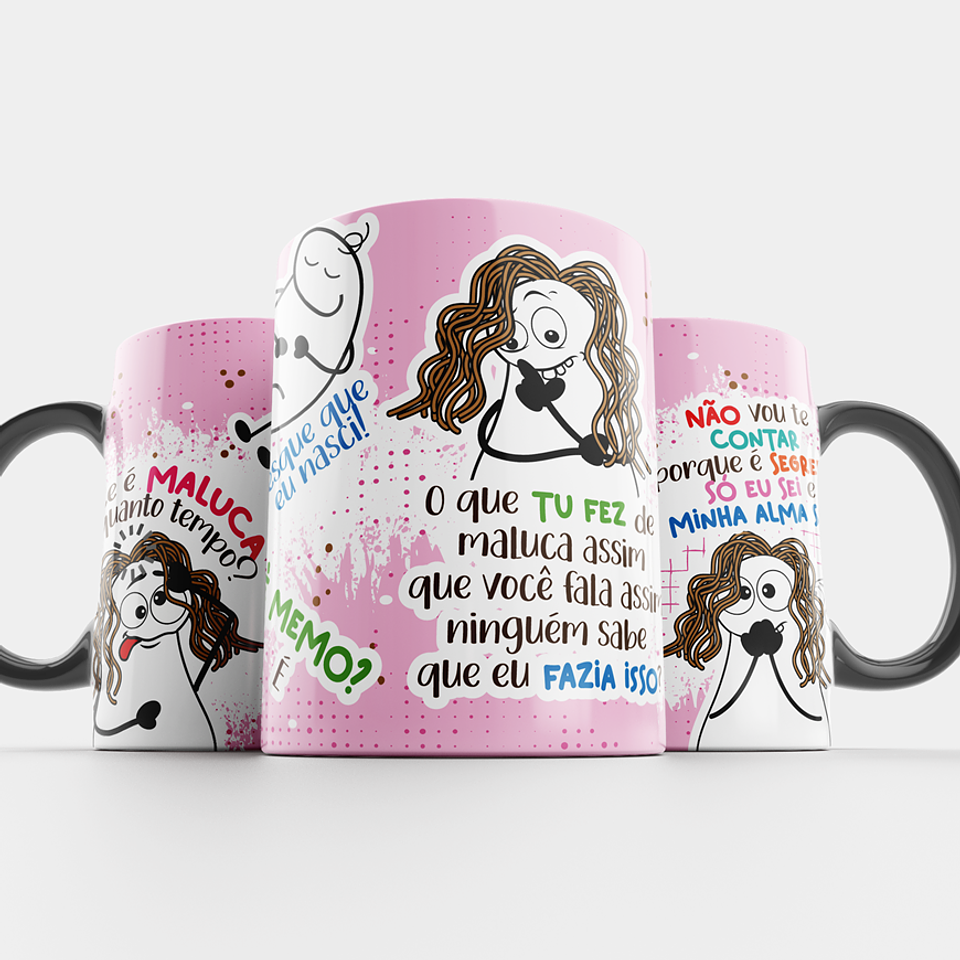 Arte Caneca Você é maluca a quanto tempo Png 4