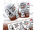 Arte Caneca Você Cê Não Gosta de Café? Flork Animado Arquivo Png