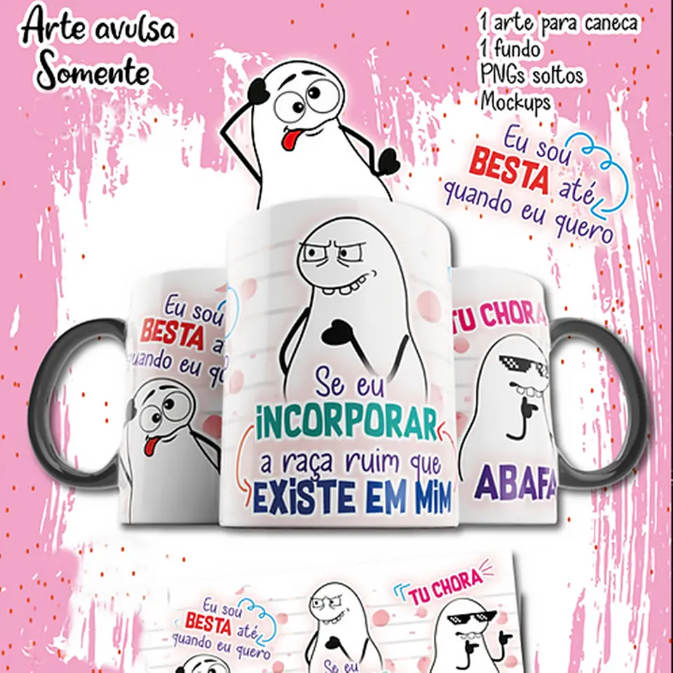 Arte Caneca Eu Sou Besta até quando eu quero Png 3