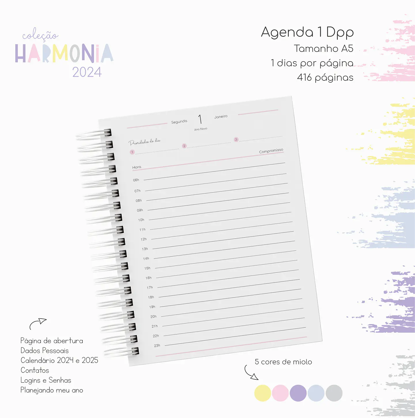 Arquivo Agendas 2024 Coleção Harmonia em Pdf 2