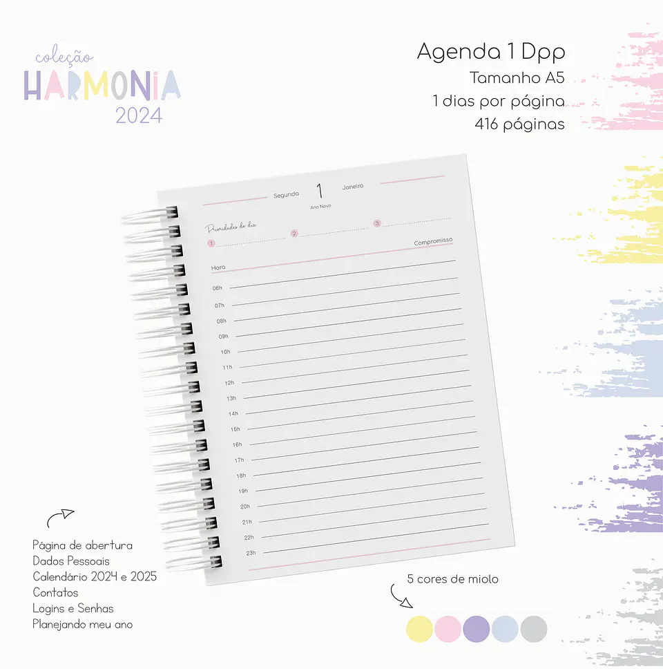 Arquivo Agendas 2024 Coleção Harmonia em Pdf 2
