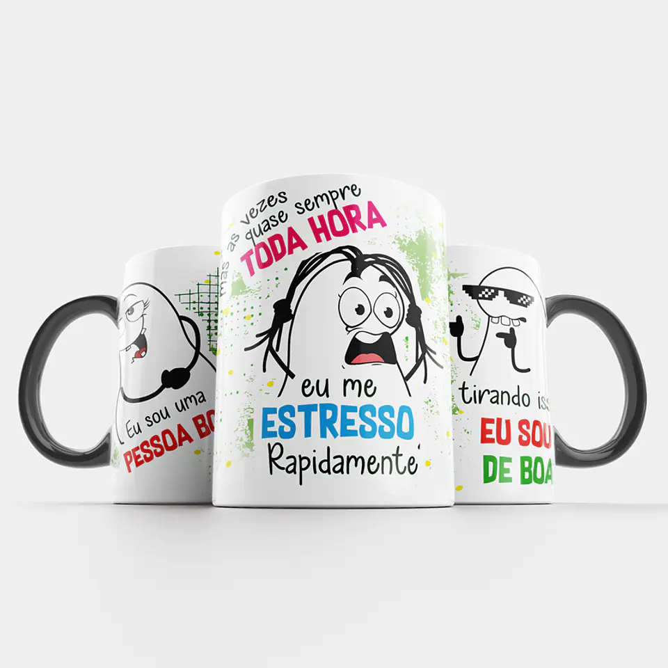 Arte Caneca Eu Sou uma Pessoa Boa Mas as vezes quase sempre toda hora eu me estresso rapidamente 4