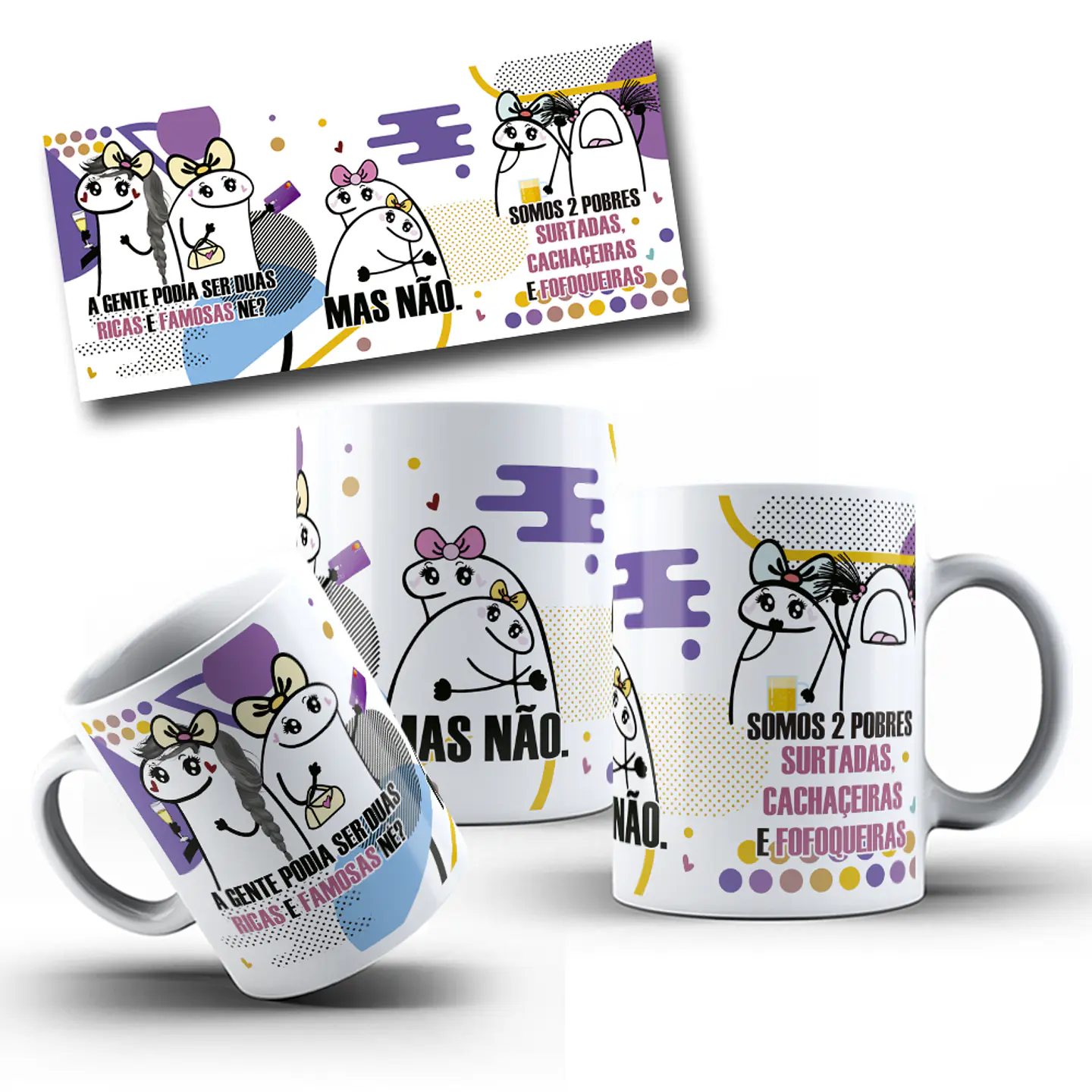 5 Artes Caneca Flork Frases Engraçadas em Jpg  3