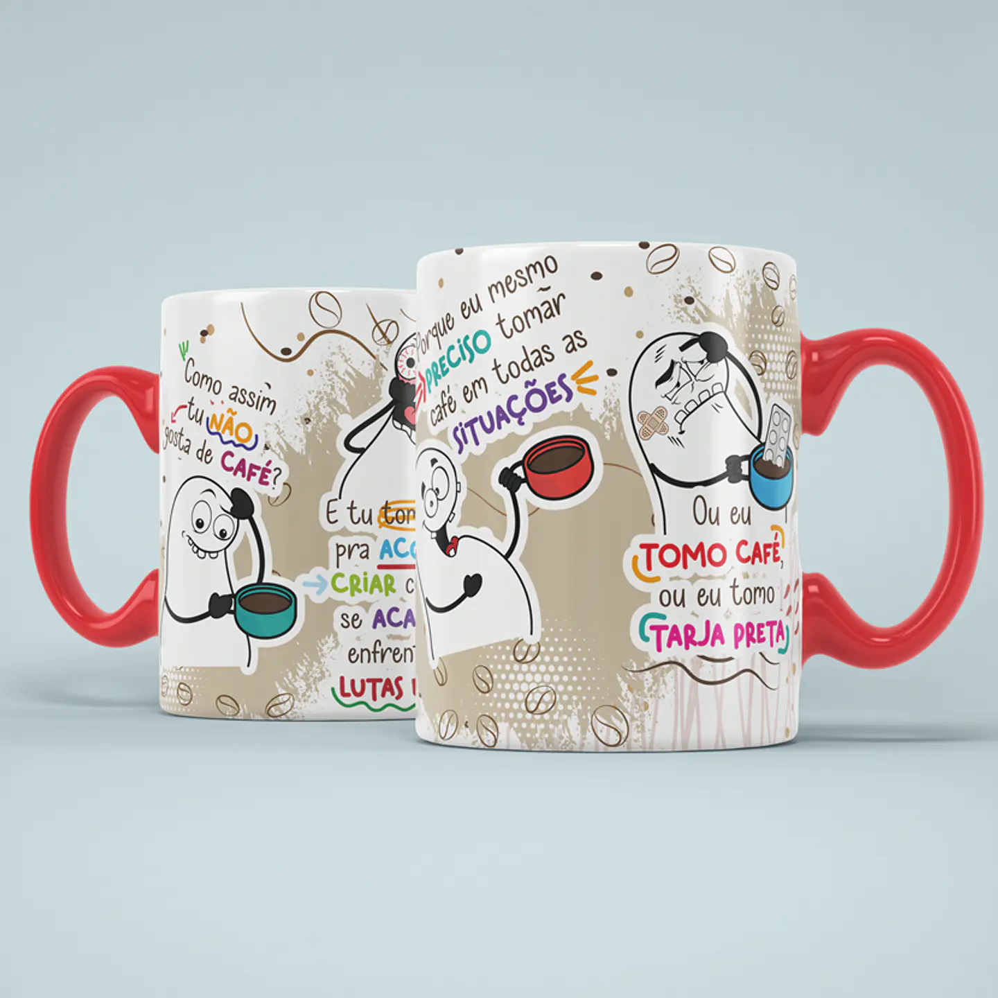 Arte Caneca Como assim tu não gosta de café ou eu tomo tarja preta Png 1