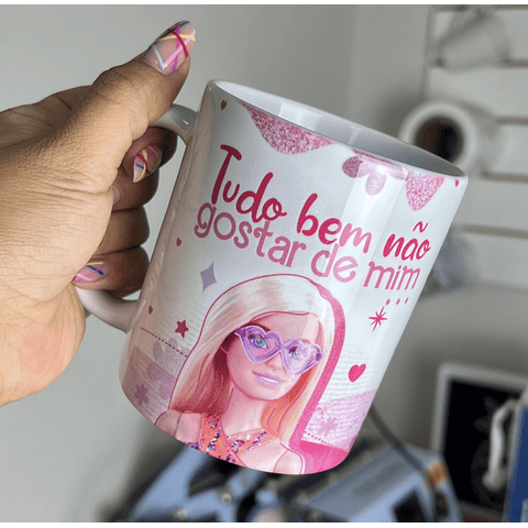 Artes para Caneca Barbie Debochada CorelDraw 