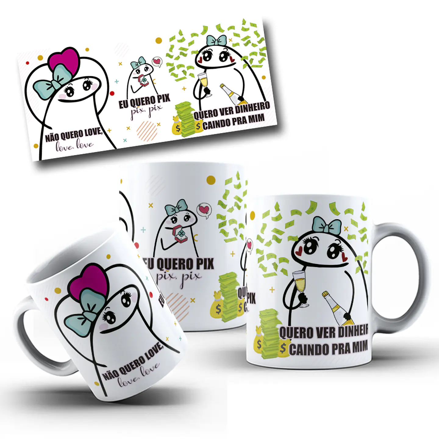 5 Artes Caneca Flork Frases Engraçadas em Jpg  4