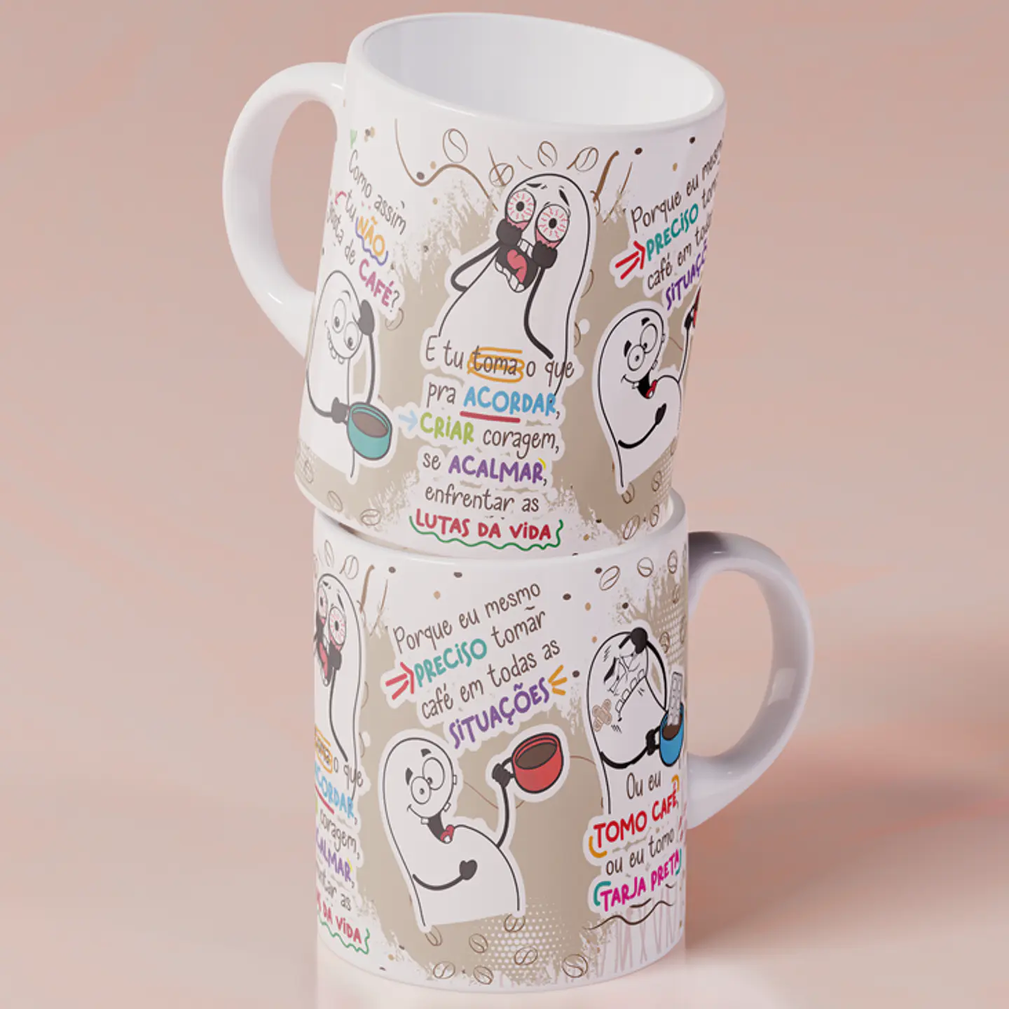 Arte Caneca Como assim tu não gosta de café ou eu tomo tarja preta Png 3