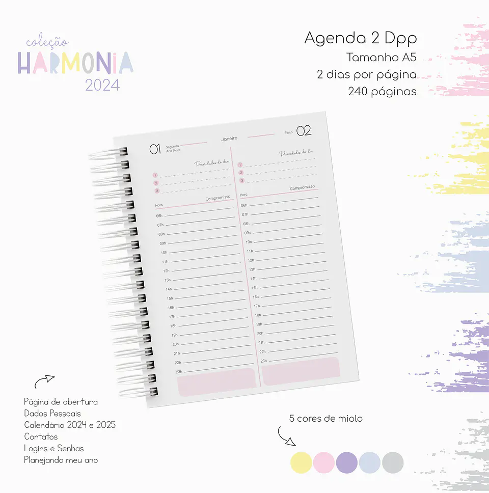 Arquivo Agendas 2024 Coleção Harmonia em Pdf 4
