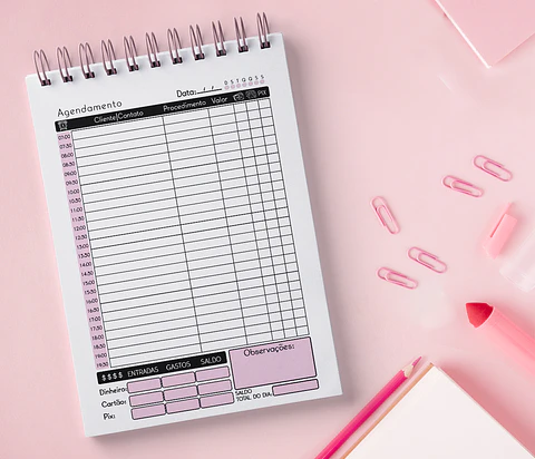 Arquivo Bloquinho Agendamento A5 em Pdf 