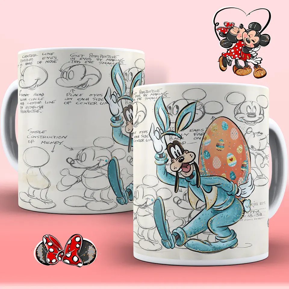 10 Artes para Caneca Mickey Personagens em Corel Draw  5