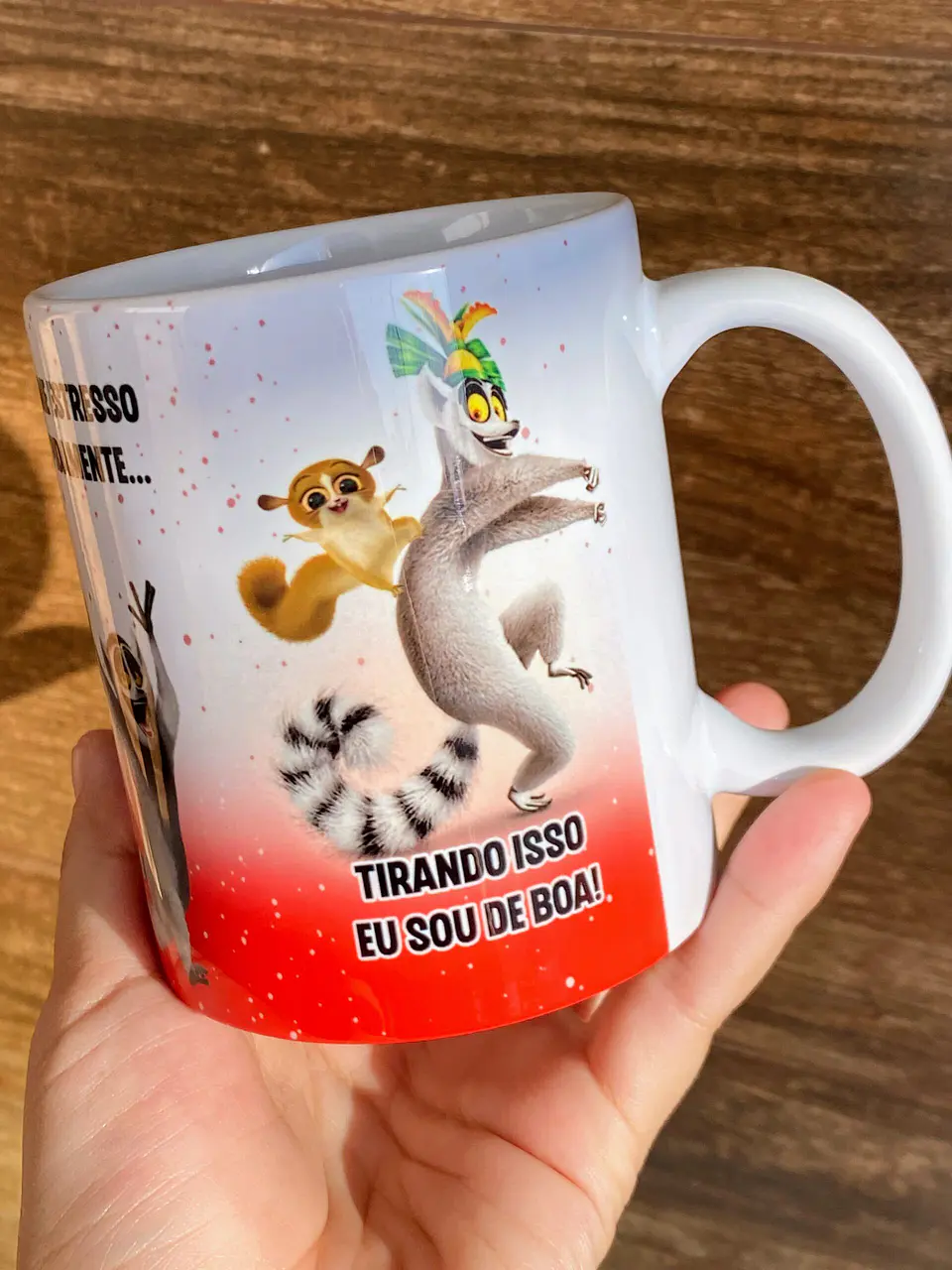 Arte Caneca Eu sou uma Pessoa boa, só que as vezes... Rei Julien Arquivo Png 3