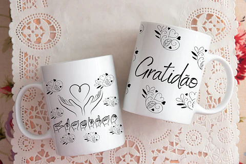 Artes para Caneca Libras CorelDraw