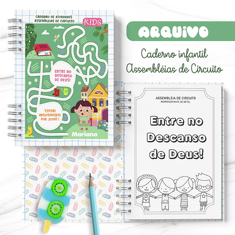 Arquivo Caderno Infantil Assembleia em Pdf