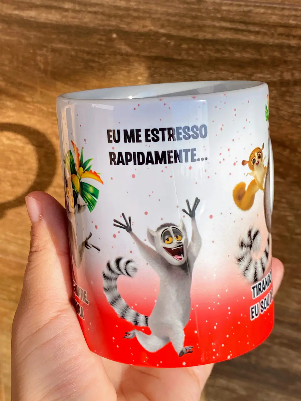 Arte Caneca Eu sou uma Pessoa boa, só que as vezes... Rei Julien Arquivo Png 4