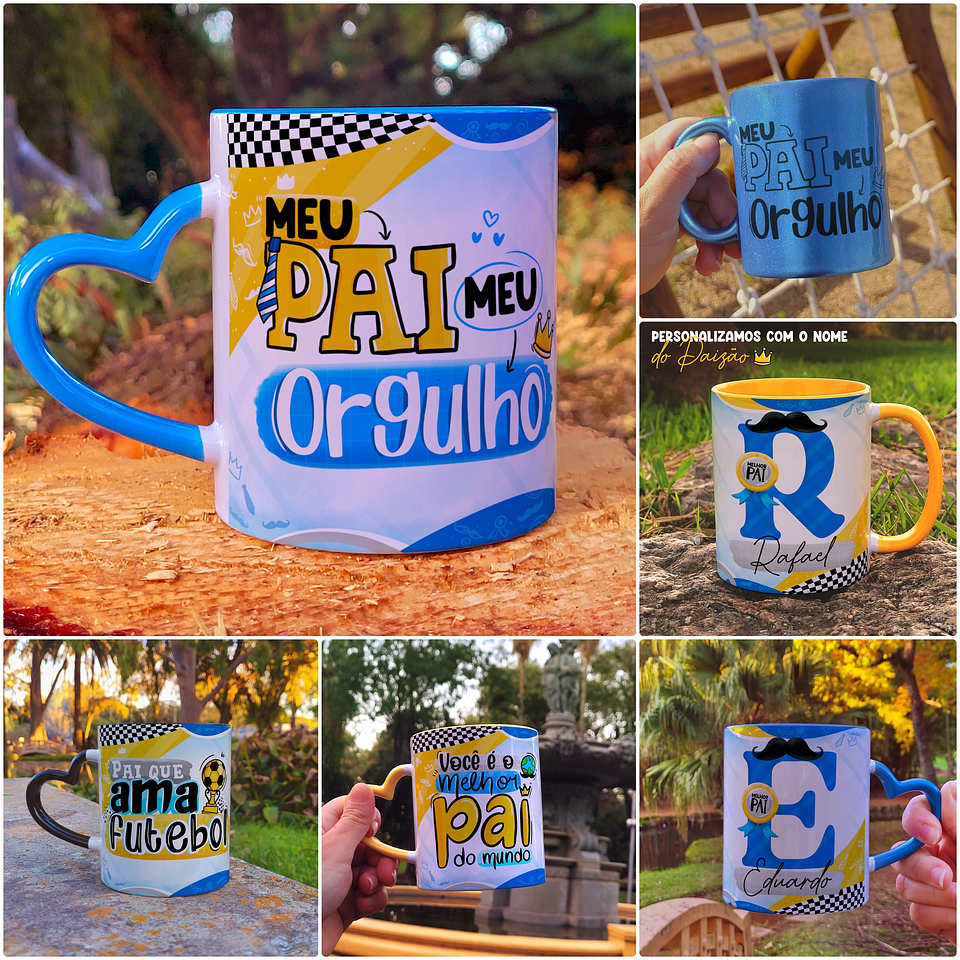 66 Artes para Caneca Dia dos Pais Alfabeto em Jpg  3