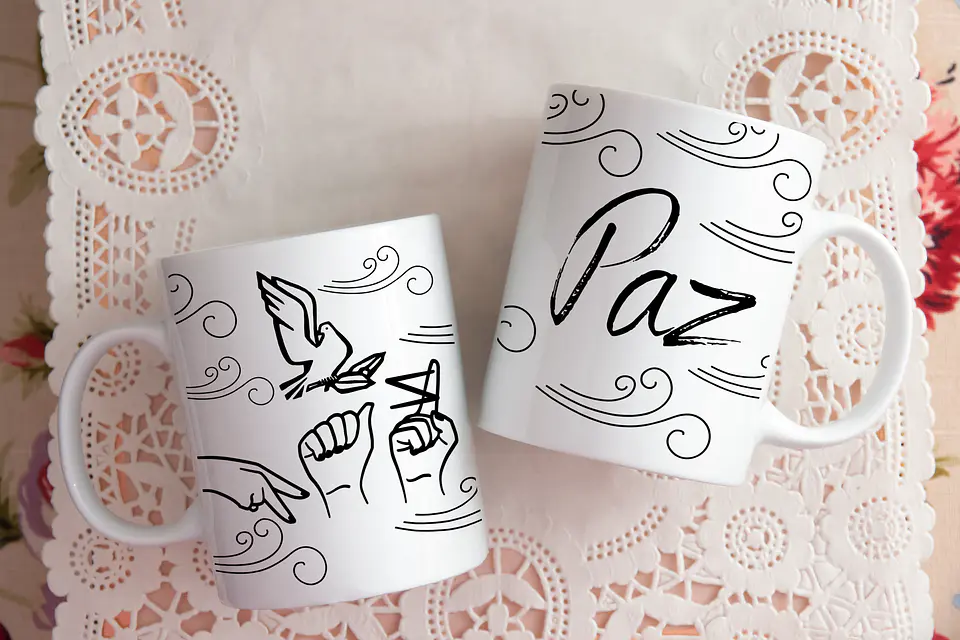 Artes para Caneca Libras CorelDraw 2