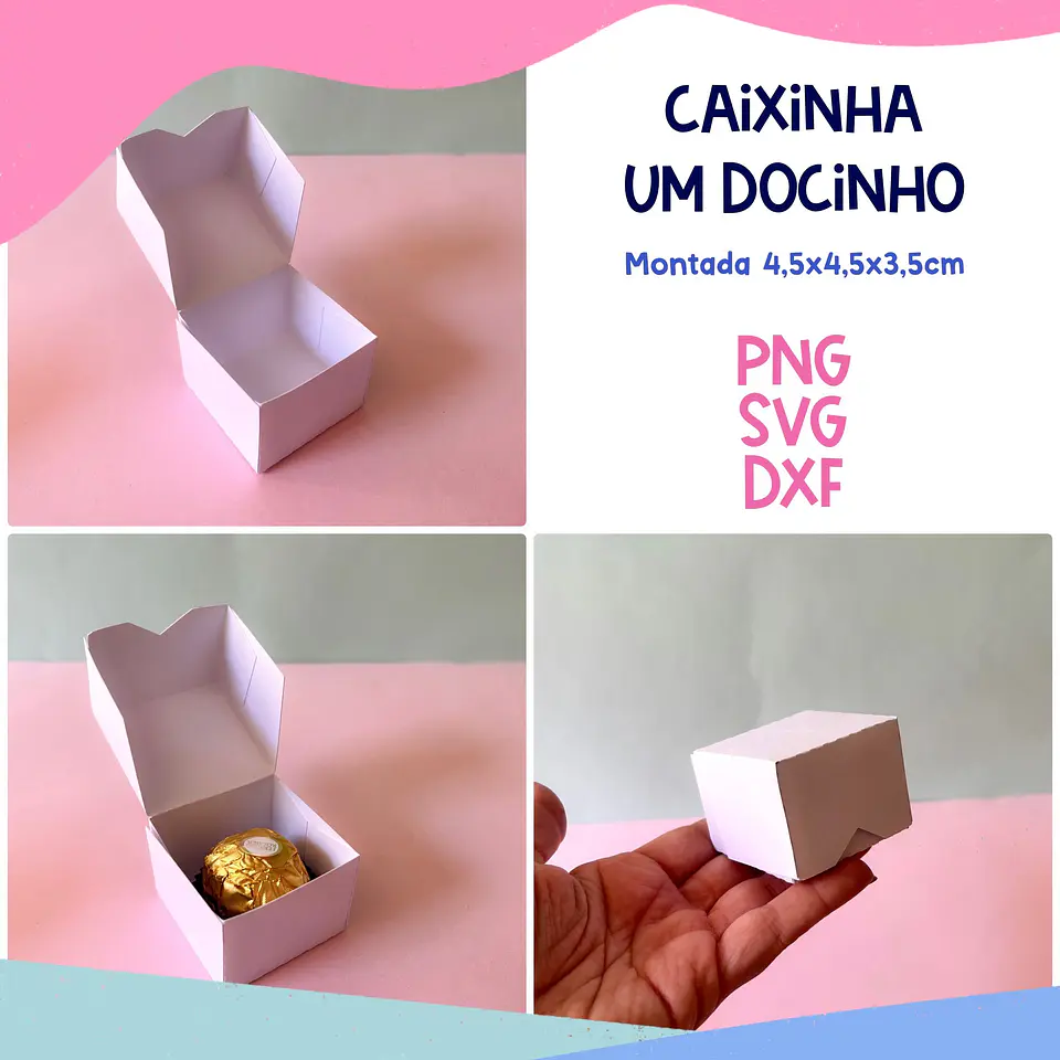 10 Moldes Limpos Caixinhas e Sacolinhas em Svg e Png 3