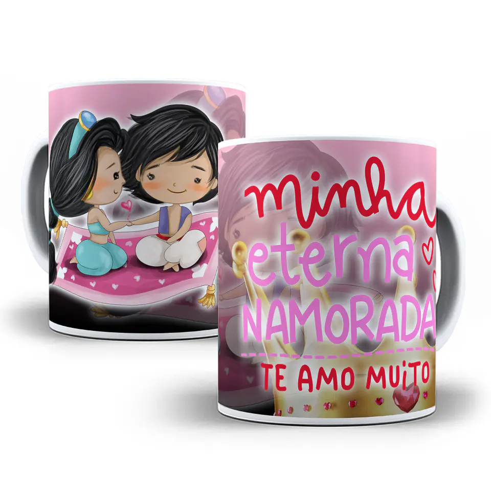 10 Artes para Caneca Princesas Dia dos Namorados em Photoshop 8