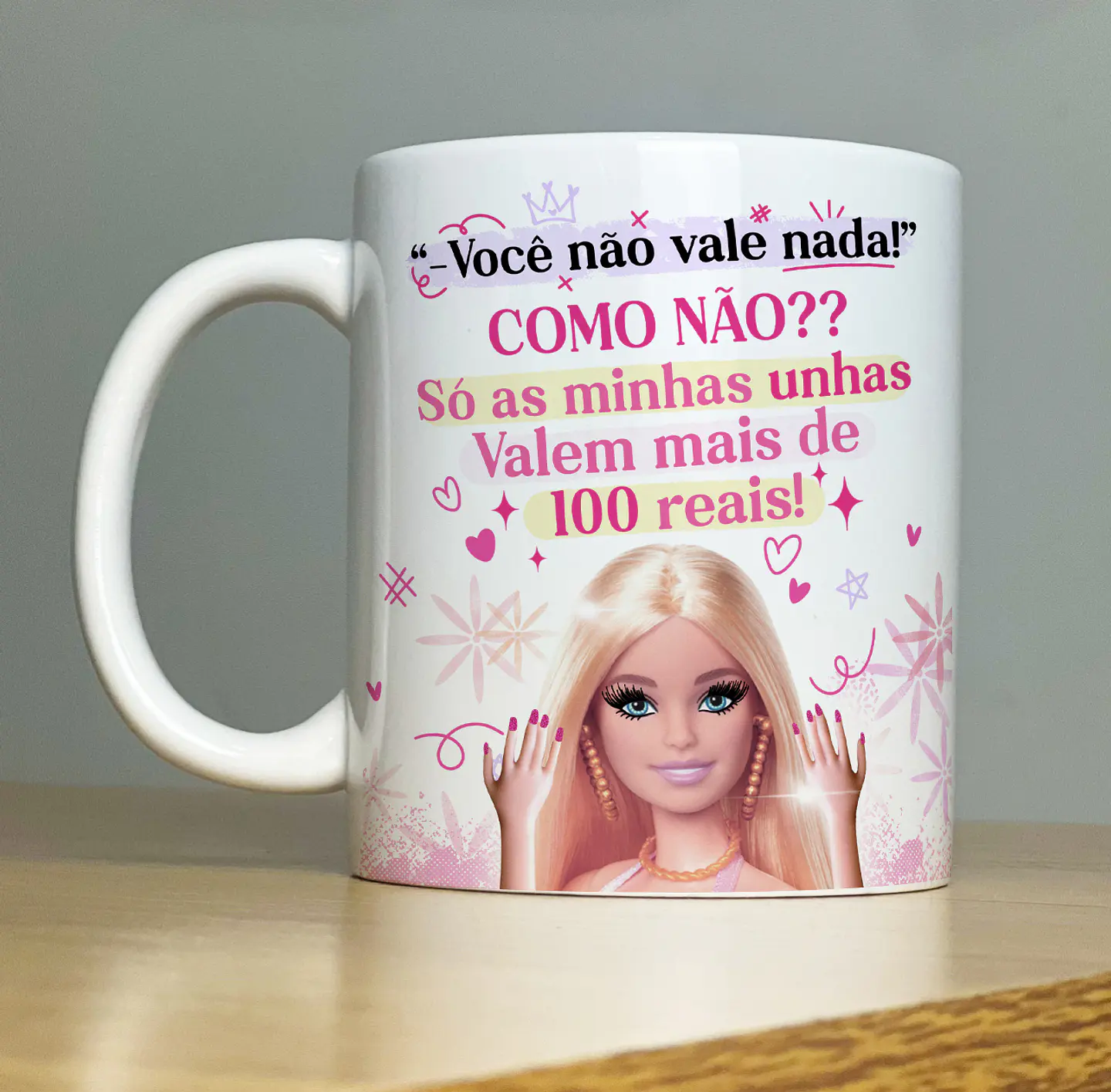 Artes para Caneca Barbie Debochada CorelDraw  8