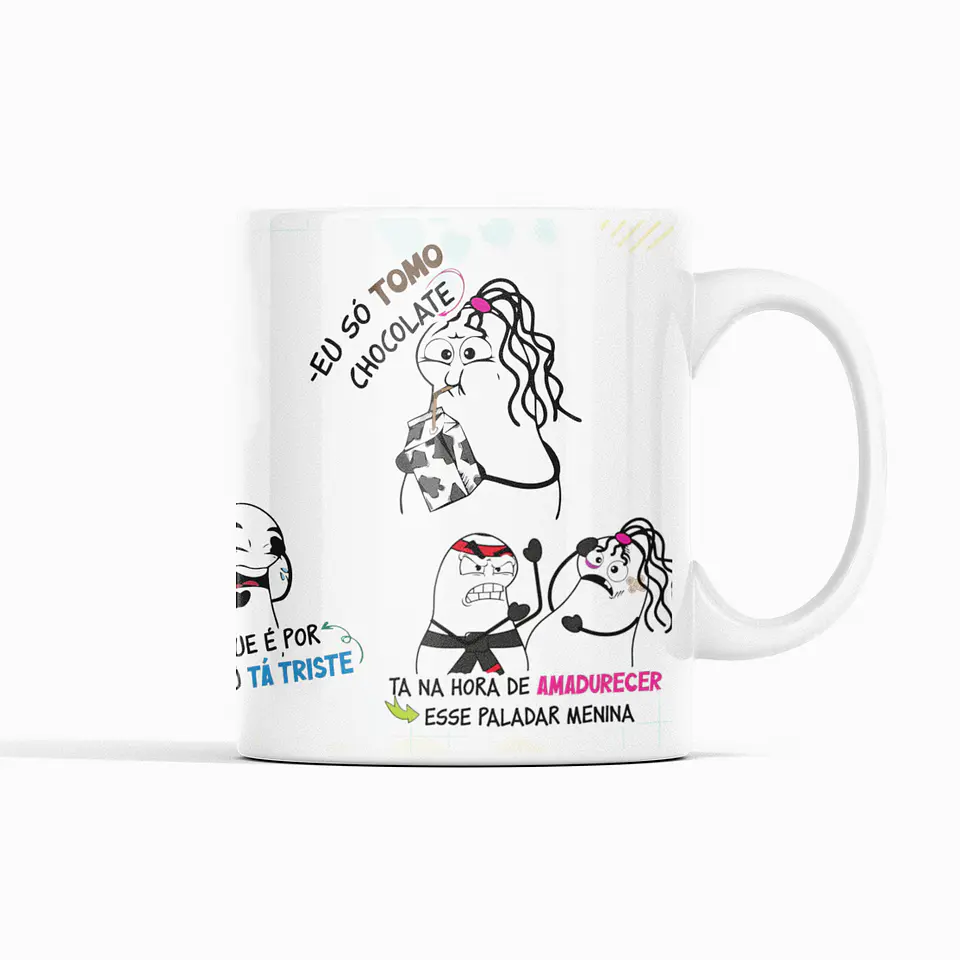 Artes Caneca Flork Amanhã de Manhã Você Vai Acordar Arquivo Png 2