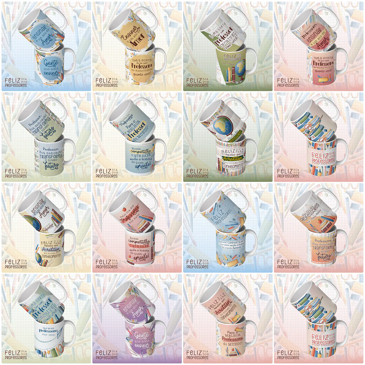 30 Artes Caneca e Camisa Dia dos Professores Arquivo em Jpg  1