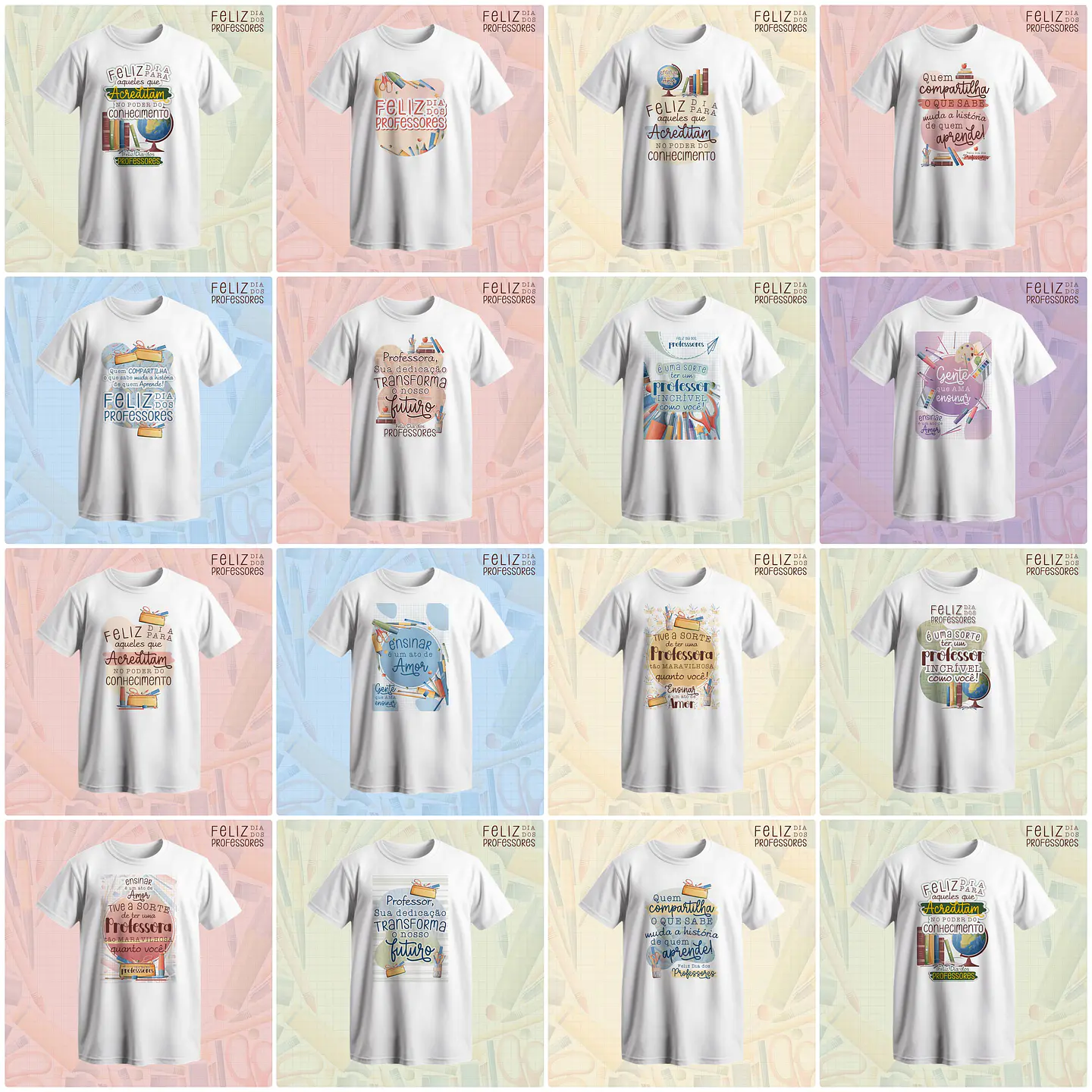 30 Artes Caneca e Camisa Dia dos Professores Arquivo em Jpg  2