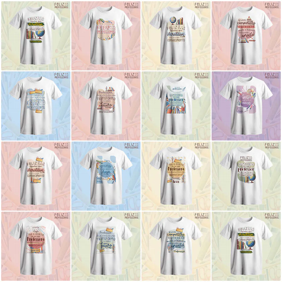 30 Artes Caneca e Camisa Dia dos Professores Arquivo em Jpg  2