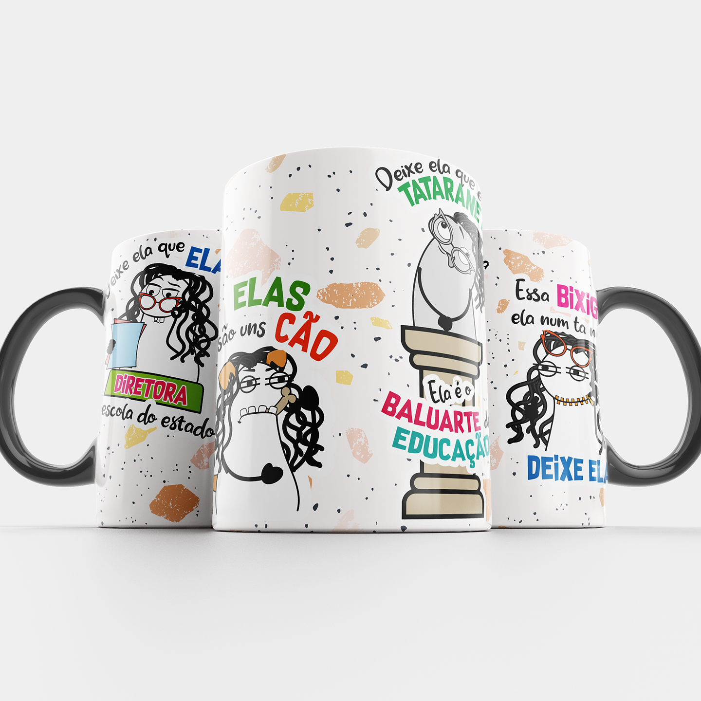 Arte Caneca Deixe ela que ela é Diretora da escola do estado Png 3