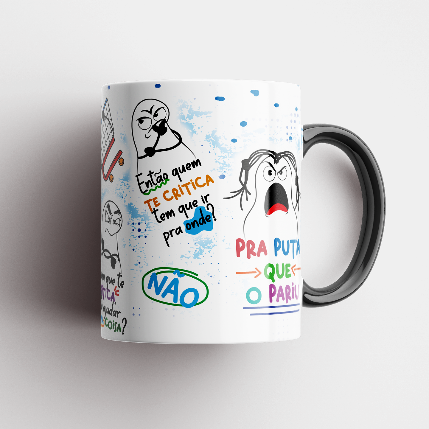 Artes Caneca Quem que te crítica vai te dar um Leite? NÂO Arquivo Png 4