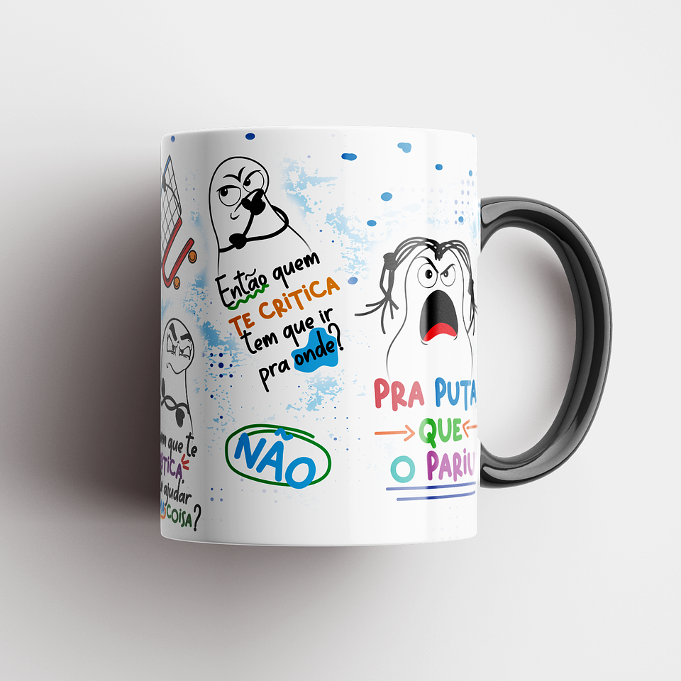 Artes Caneca Quem que te crítica vai te dar um Leite? NÂO Arquivo Png 4