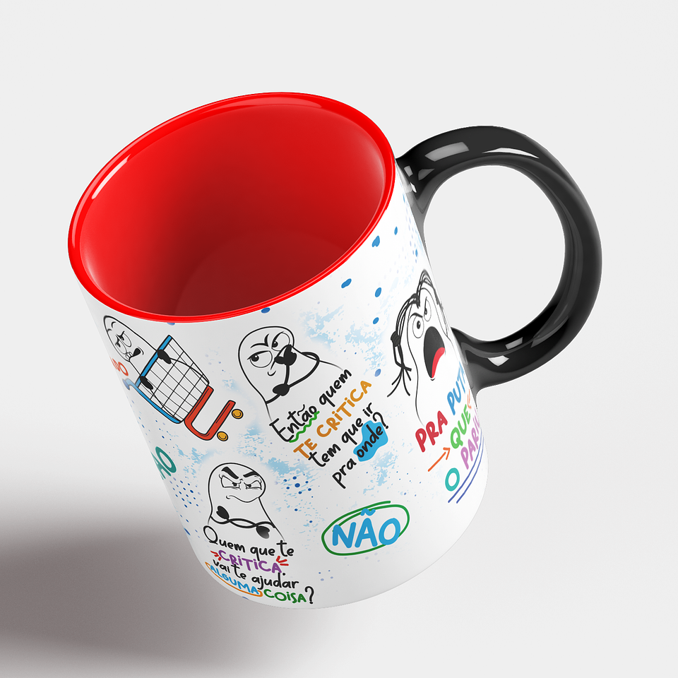 Artes Caneca Quem que te crítica vai te dar um Leite? NÂO Arquivo Png 5