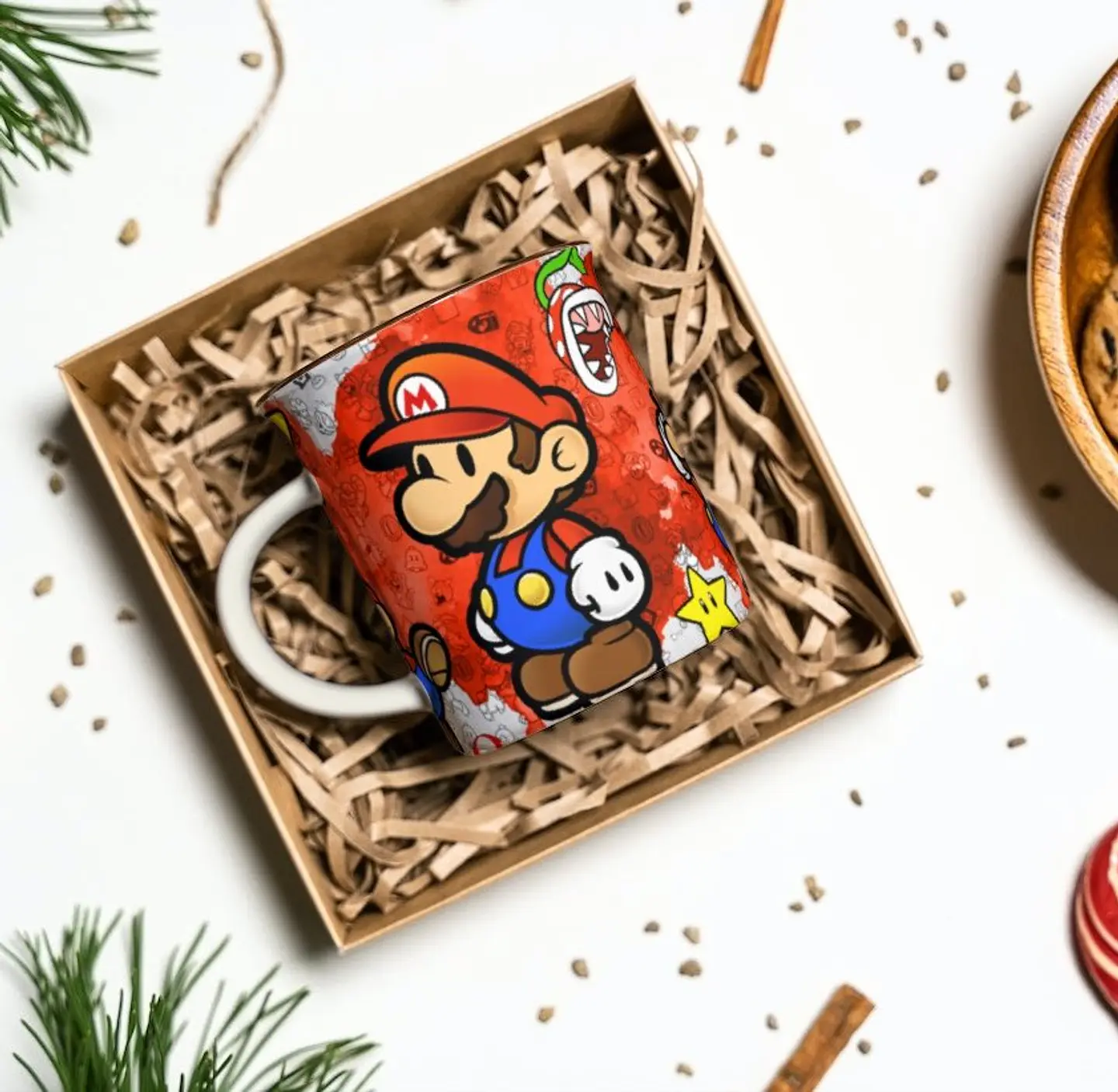 8 Artes Caneca Super Mario Bros em Photoshop 1