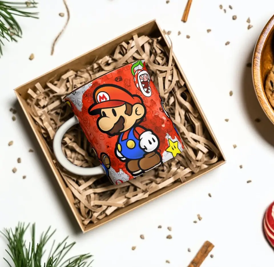 8 Artes Caneca Super Mario Bros em Photoshop 1