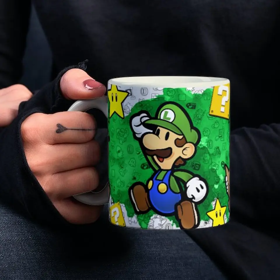 8 Artes Caneca Super Mario Bros em Photoshop 2